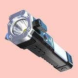 Portable Rechargeable LED Flashlight, Hammer &amp; Magnet – Emergency Torch