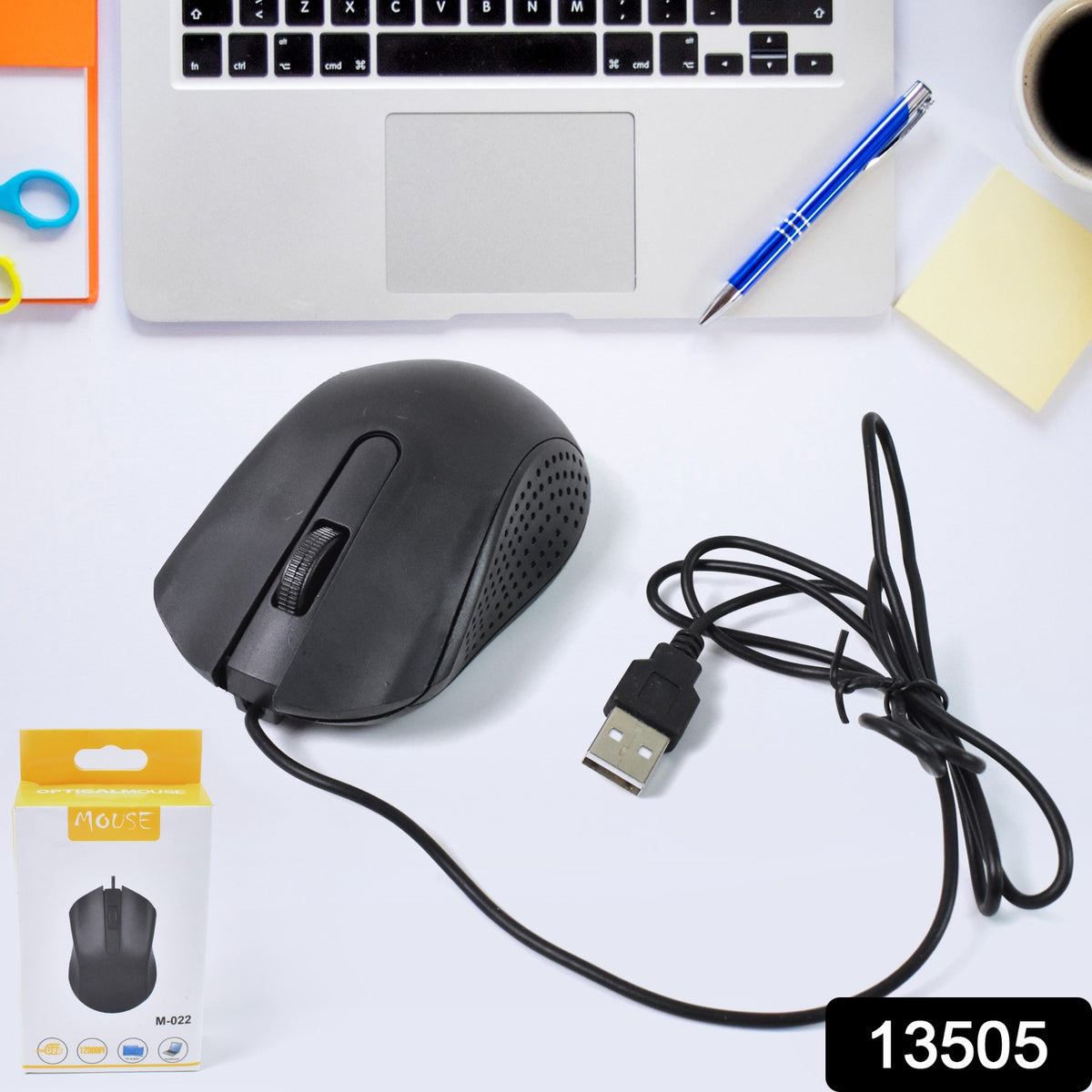 Computer  Laptop Wired Optical Mouse M-022